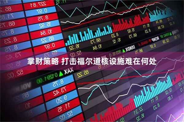掌财策略 打击福尔道核设施难在何处