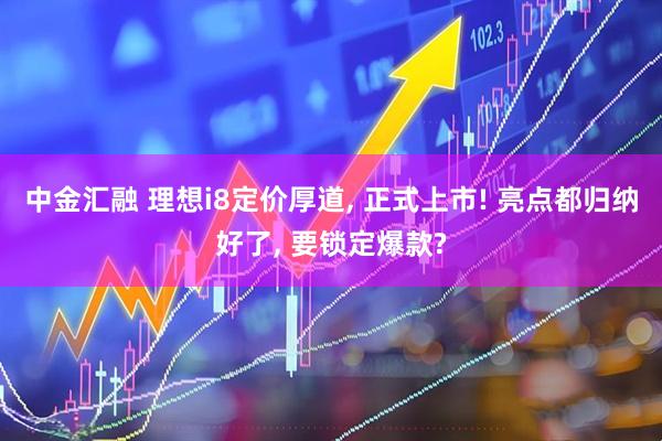 中金汇融 理想i8定价厚道, 正式上市! 亮点都归纳好了, 要锁定爆款?